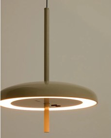 Jasnoszara lampa sufitowa LED ze ściemniaczem z metalowym kloszem ø 16 cm Porte – Kave Home