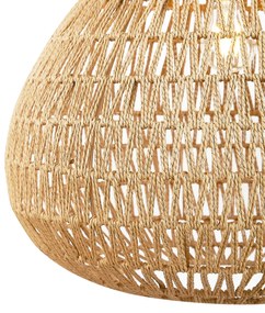 Skandynawska lampa wisząca brązowa 45 cm - Lina NaturalSkandynawski Oswietlenie wewnetrzne