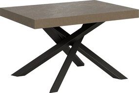 Stół rozkładany Volantis w kolorze gołębiej szarości 120/224x90 cm z nogami w kolorze antracytowym