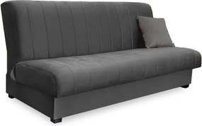 Sofa z Funkcją Spania SIGMA Rozkładana Wersalka Dwuosobowa Szara Nowoczesna do Salonu