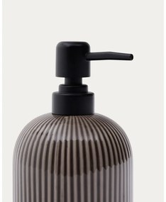 Ciemnobrązowy dozownik do mydła ceramiczny Selime – Kave Home