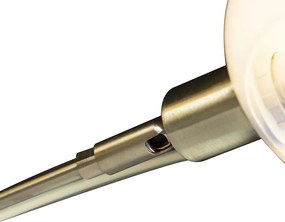 Lampa podłogowa art deco złota 5-światłowa - Sixties Marmo