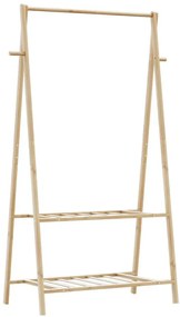 Wieszak na ubrania z 2 półkami 96cm L0-A41