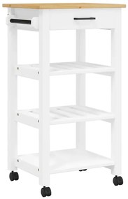 Biały skandynawski wózek kuchenny F9-D17