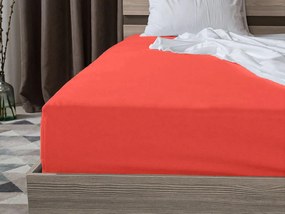 PrzytulneMieszkanie.pl Prześcieradło Jersey EXCLUSIVE pomarańczowe 90 x 200 cm