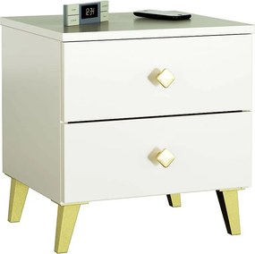 Szafka nocna AKORD MOBI Kaszmir 40 cm 2 szuflady kolor Kaszmir mat 40x37x43 cm