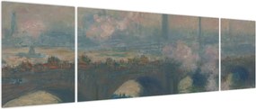 Obraz - Claude Monet, Waterloo Bridge, Gray Day, reprodukcje (170x50 cm)