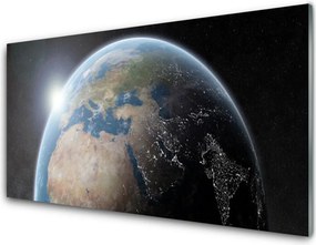 Panel Szklany Błękitna Planeta w Kosmosie