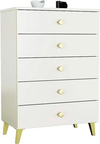 Komoda AKORD MOBI Kaszmir 60 cm 5 szuflad kolor Kaszmir mat 60x37x89 cm