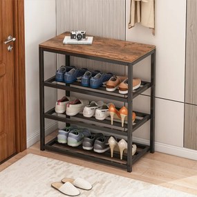 Szafka na buty z 3 półkami - 50x60x30 cm