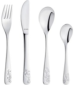 Amefa 4-częściowy zestaw sztućców dla dzieci Forest Friends