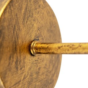 W stylu vintage lampa ścienna złota bez klosza - Matt Retro Oswietlenie wewnetrzne