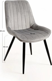 Zestaw 6 Krzese Lene Aksamitne