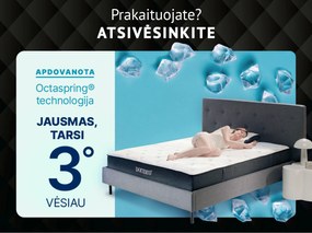 Materac piankowy chłodzący iMemory S+ Silver Deluxe 22cm 90x200 cm