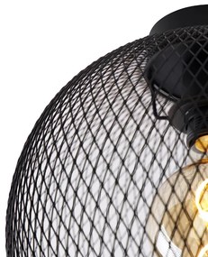 Nowoczesna lampa sufitowa czarna 30 cm - Mesh Ball Nowoczesny Oswietlenie wewnetrzne