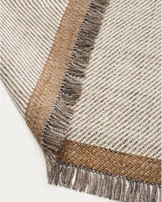 Kremowy wełniany dywan tkany ręcznie 160x230 cm Brina – Kave Home