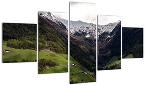Obraz - Dolina pod górami (125x70 cm)