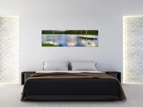 Obraz - Malownicza wioska (170x50 cm)