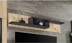 Półka CROSS hickory jackson/czarna