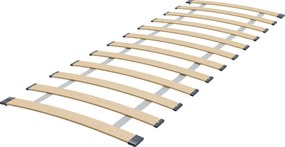 Łóżko dziecięce pojedyncze LUK 140x70 cm z barierką, materac w zestawie, bezpieczna drewniana rama i graficzny design