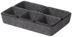 Organizer do szuflady filcowy SMART, 7 pudełek