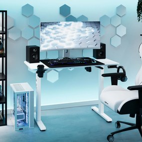 Biurko z regulacją wysokości Diablo X-Tensio 1100 białe