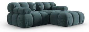 Morski aksamitny narożnik (prawostronny) Bellis – Micadoni Home