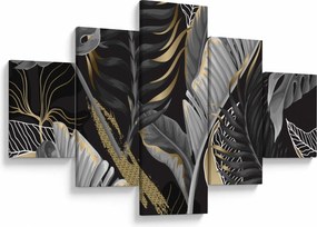 Obraz - Złota dżungla (125x70 cm)