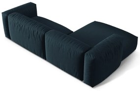 Ciemnoniebieski narożnik modułowy (lewostronny) Martina – Micadoni Home
