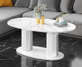 Rozkładany i podnoszony ławostół Barletta marmur wysoki połysk