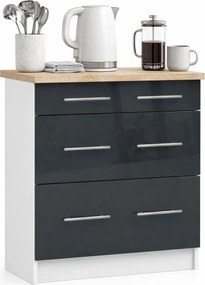 Stojąca szafka kuchenna w kolorze grafitowym A5-T87