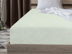 PrzytulneMieszkanie.pl Prześcieradło z gumką z mikrofibry MOLTON jasny miętowy 90 x 200 cm