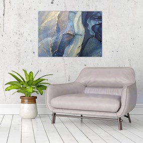 Obraz - Abstrakcja z użyciem tuszu alkoholowego (70x50 cm)
