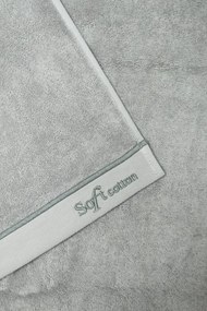 Zestaw ręczników i rękawica do kąpieli AURA, 3 szt Szary Zestaw (ręcznik 55x100 cm, ręcznik 92x150 cm, rękawica do kąpieli 16x22 cm)