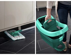 Mop z wiadrem i zapasową nakładką Profi Compact – LEIFHEIT