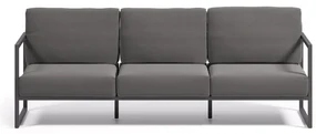 Ciemnoszara aluminiowa sofa ogrodowa Comova – Kave Home
