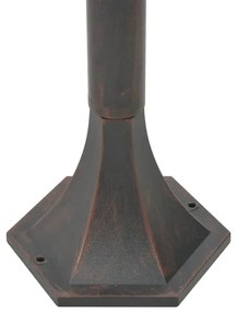 Zestaw 6 brązowych lamp zewnętrznych słupki - A467 P3-H62