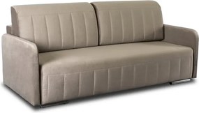 Sofa Rozkładana z Funkcją Spania LUMO Dwuosobowa Beżowa Nowoczesna do Salonu