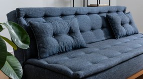 Sofa rozkładana Fuoco ciemnoniebieska