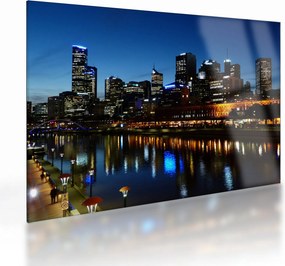 Obraz na szkle nocy w Melbourne (70x50 cm)