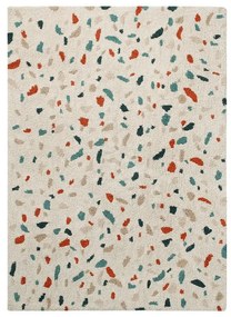 Kremowy bawełniany dywan tkany ręcznie odpowiedni do prania 140x200 cm Terrazzo Marble – Lorena Canals