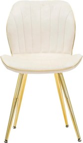 Kremowe krzesła zestaw 2 szt. Paris – Mauro Ferretti