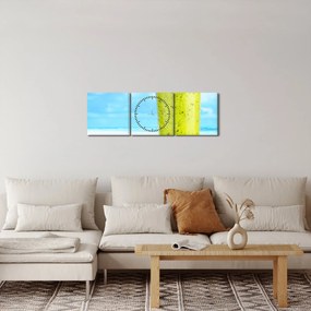 Zdjęcie - smoothie z kiwi (z zegarem) (90x30 cm)