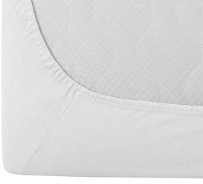 PrzytulneMieszkanie.pl Jersey prześcieradło EXCLUSIVE białe  200 x 220 cm