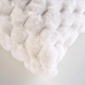 Poduszka dekoracyjna ze sztucznego futra 45x45 cm Frosty – douceur d'intérieur