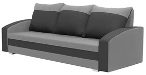 Kanapa sofa 3 os z funkcją spania KING Jasny szary/Ciemny szary