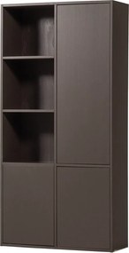 Ciemnobrązowa szafka modułowa z litego drewna sosnowego 108x215 cm Meggy – WOOOD