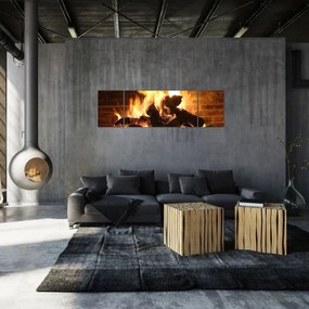 Obraz - Ogień (170x50 cm)