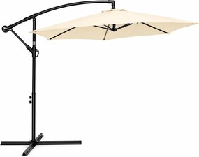 Parasol ogrodowy ELVARO regulowany, kremowy