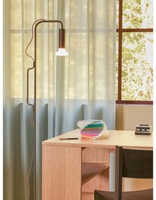 Brązowa lampa stojąca (wysokość 154 cm) Ido – Hübsch